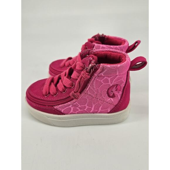 BILLY Classic DR II High Top Wrap Zip Pink Print Toddler Sz US 6 Wide - Picture 3 of 7